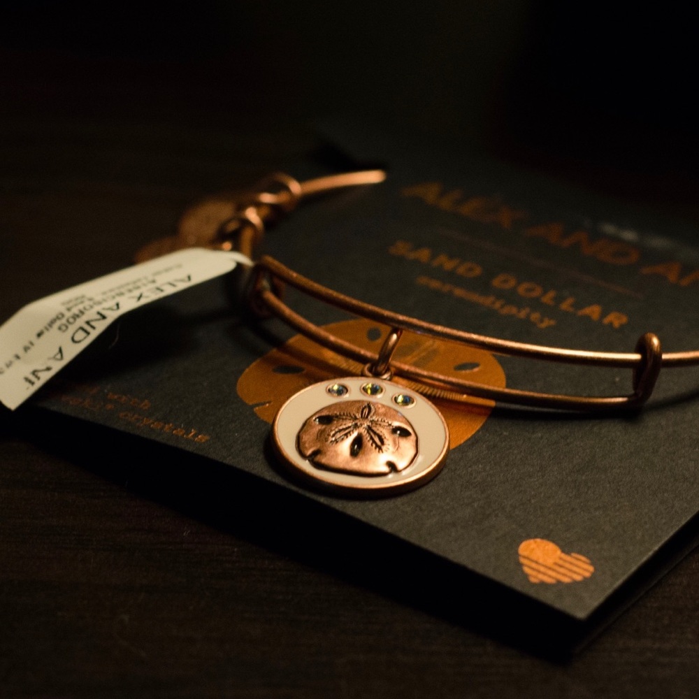 Alex and Ani Sand dollar bangle
